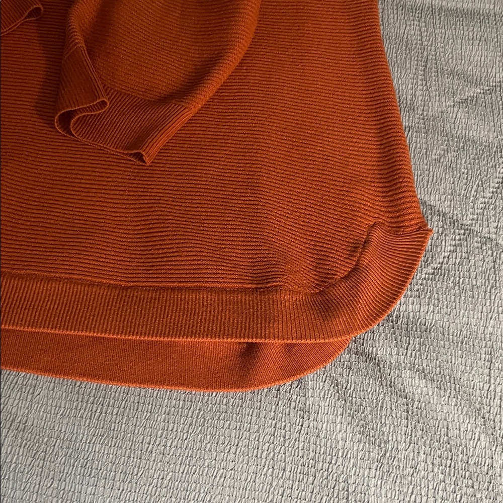 Cyrus Vibrant Orange Crew Neck Sweater - Picture 3 of 5